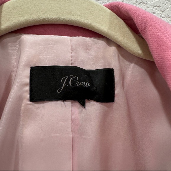 NWOT J. Crew Pink Barbiecore Double Breasted Lapel Blazer Jacket Sz 14 No Sz tag - Picture 2 of 11